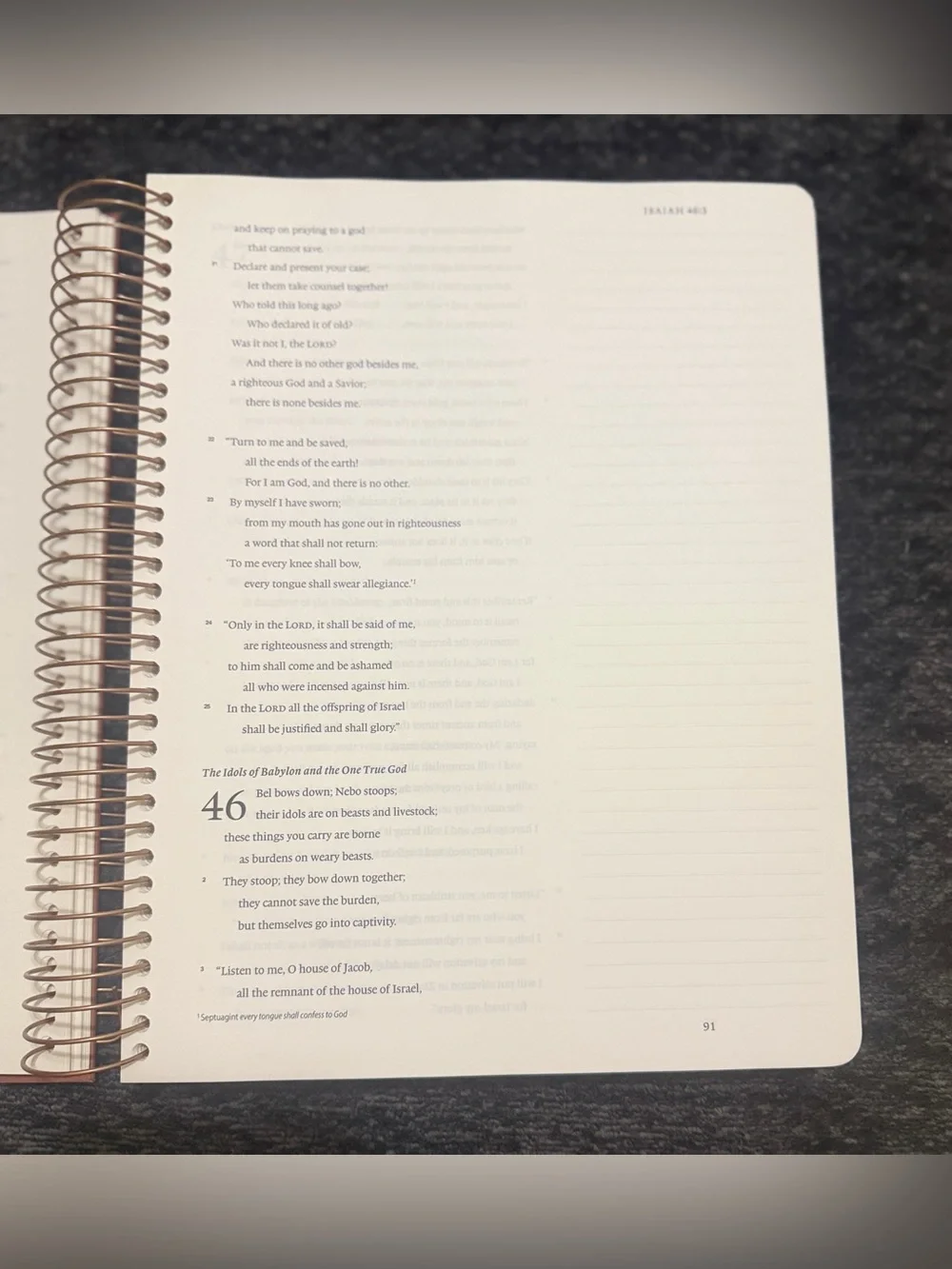 ESV Spiral-Bound Journaling Bible (Hardcover): Prophets